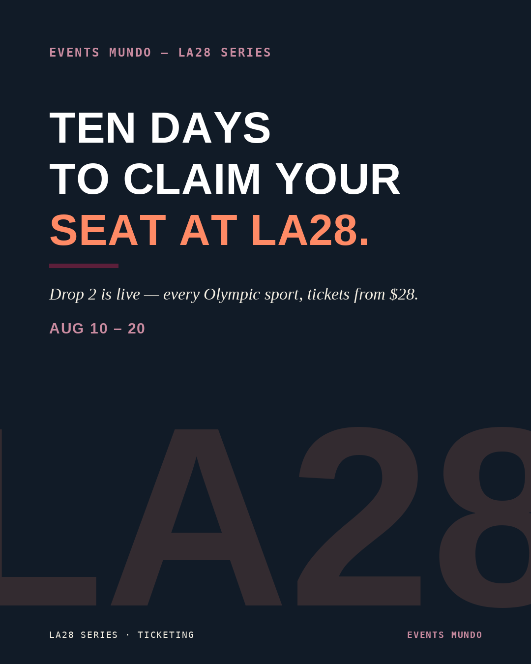 LA28 Series cover